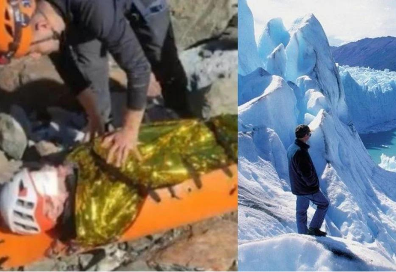 Un turista sobrevivió 24 horas dentro de un glaciar en Ushuaia
