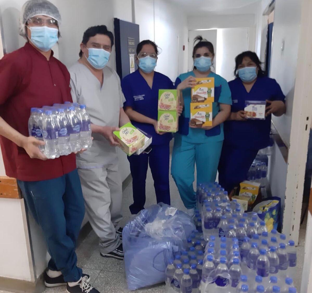 Solidaridad en tiempos de pandemia: Adosac acerco insumos a trabajadores de la salud de Rio Gallegos 