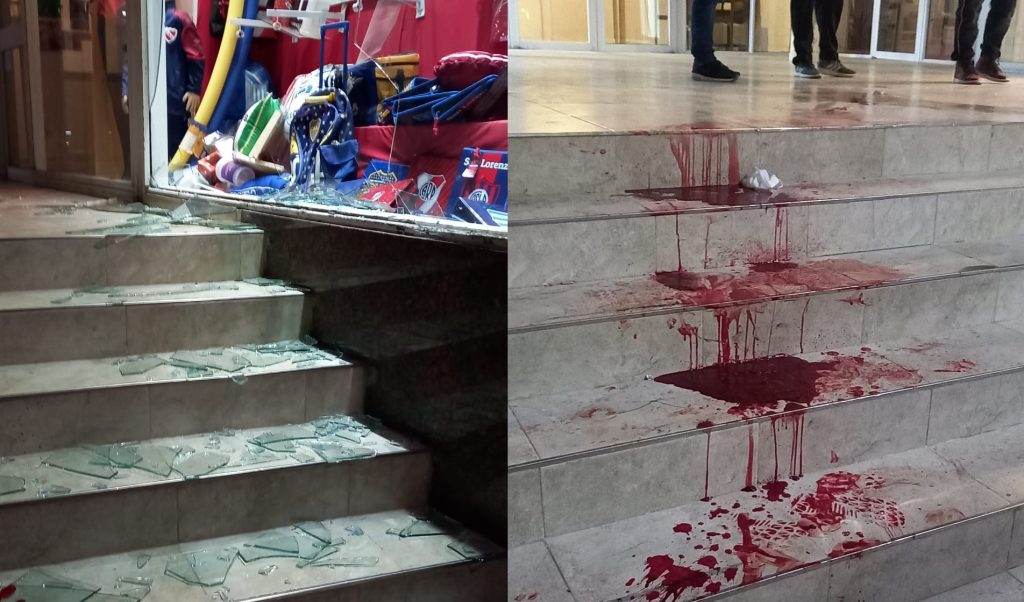 Comodoro Rivadavia: Salvaje pelea entre jóvenes deja un herido al ser arrojado contra un ventanal en pleno centro