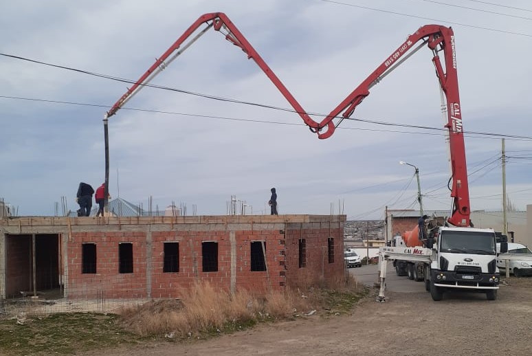 La obra del centro de día de Apadisco avanza rápidamente en Caleta Olivia