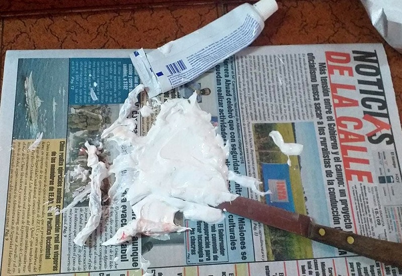 Narco-Pasta: marihuana oculta en pomo de pasta dental en comisaria de El Calafate