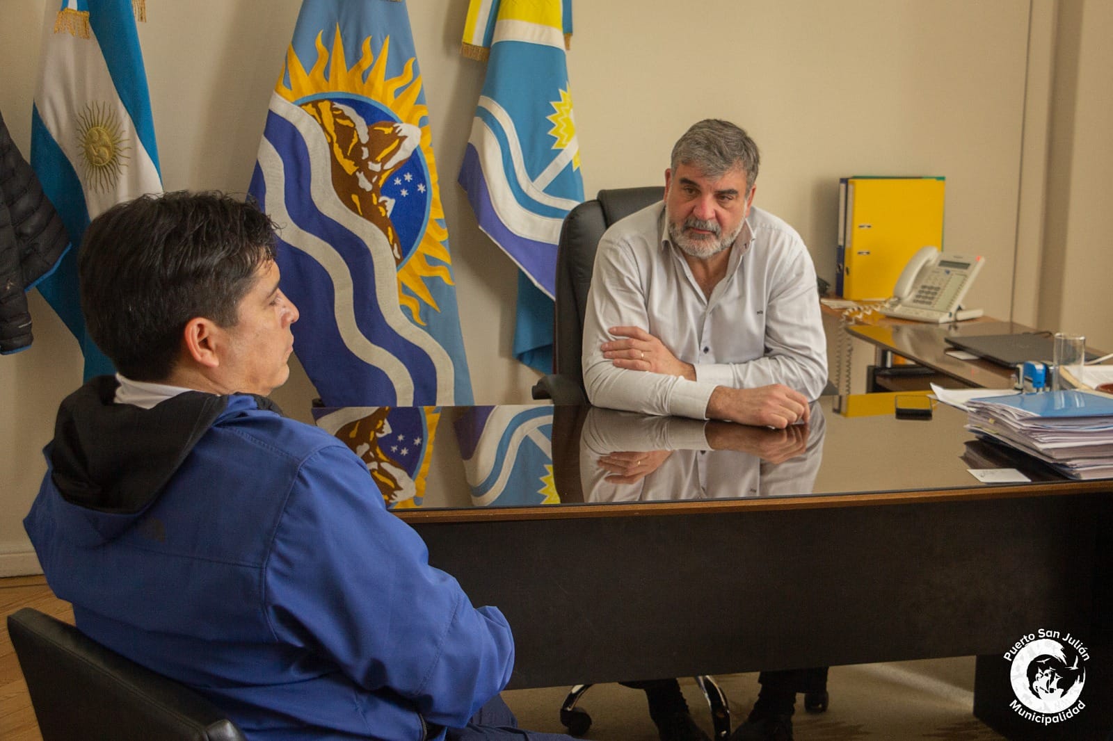 El Intendente Daniel José Gardonio recibió en su despacho al legislador nacional Claudio Vidal