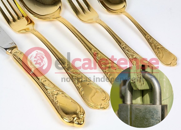 Le puso un candado al portón de su casa y le habría robado 24 cubiertos de oro  