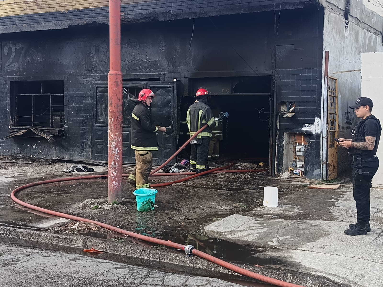Incendio en el local conocido como bar 