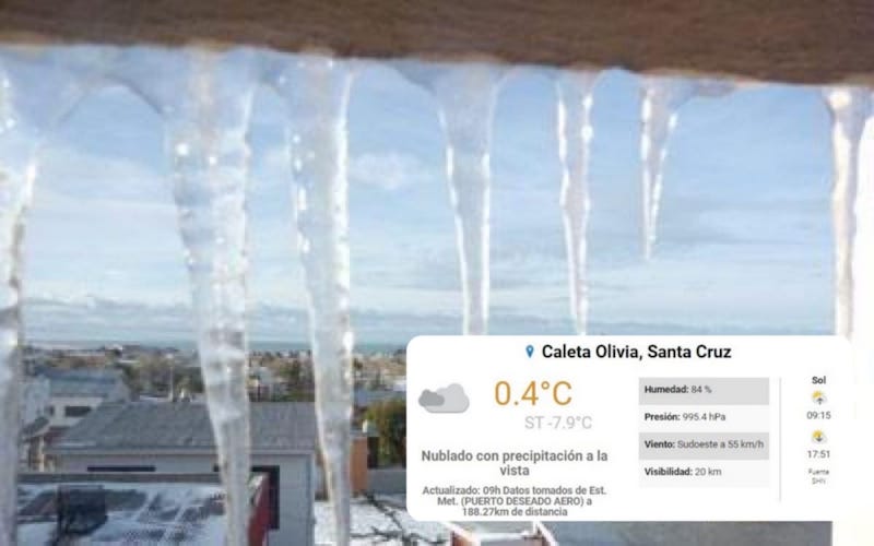El invierno llegó con bajas temperaturas, este miércoles Caleta tuvo una sensación térmica de hasta -5° 