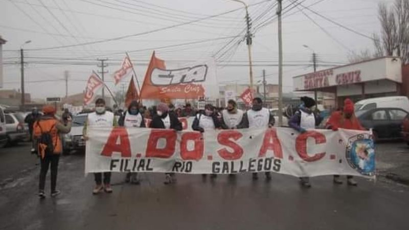CTA Santa Cruz adhiere a la jornada de movilización de ADOSAC del viernes 11 de junio