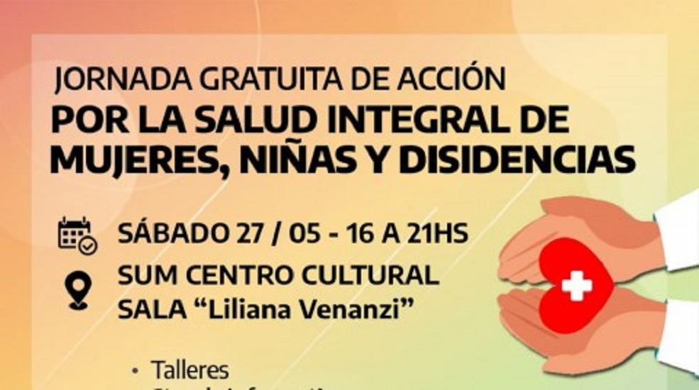 Jornada gratuita de acción por “La Salud integral de las mujeres, niñas y disidencias”