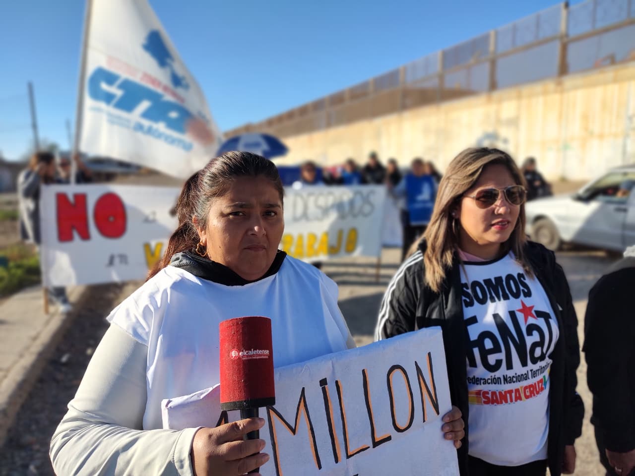 Caleta Olivia se movilizó contra los despidos: más de 4 mil afectados