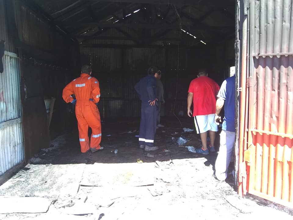 Las Heras: Incendio en cuartel de Bomberos