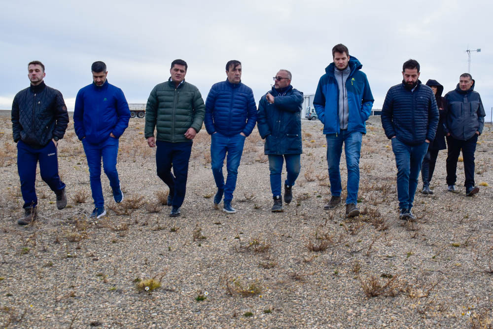 Grasso recorrió el predio del nuevo vaciadero