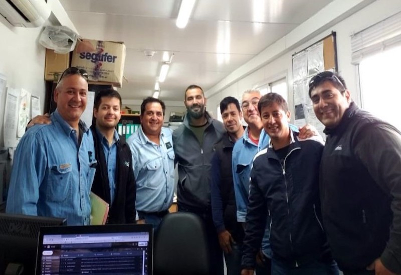 Enero contó con gran presencia Jerárquica en los Yacimientos de la zona norte santacruceña