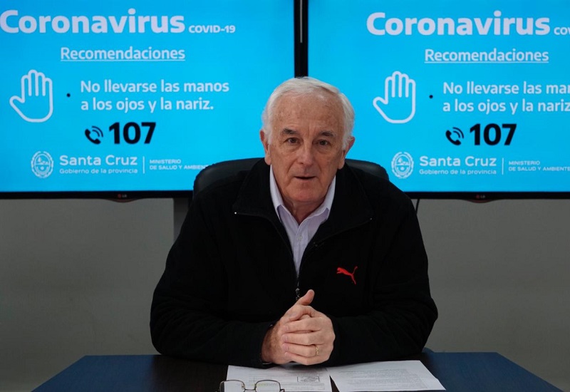Caso positivo de covid-19 en Caleta Olivia: el ministro de salud, Juan Carlos Nadalich, pidió tener conciencia y cuidado