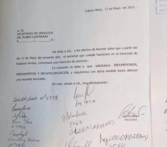 2º día de reclamo en espacios verdes: 