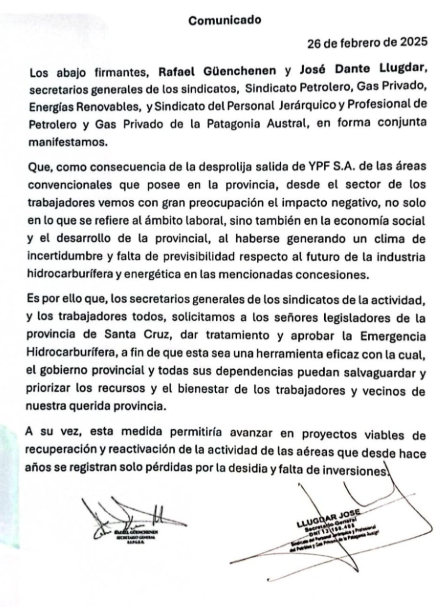 Santa Cruz reactiva el ramal ferroviario entre Puerto Deseado y Las Heras