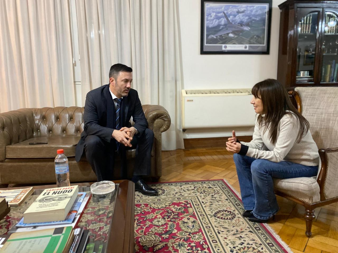 Roxana Reyes y Luis Petri coordinan acciones ante la crisis climática 