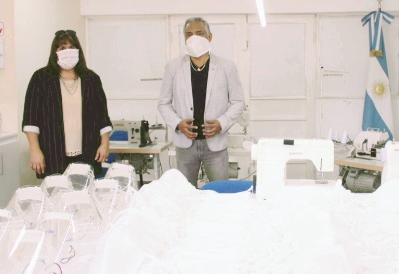 Soloaga compro barbijos para todos y otorgó un bono de 12 mil pesos para los empleados comunales