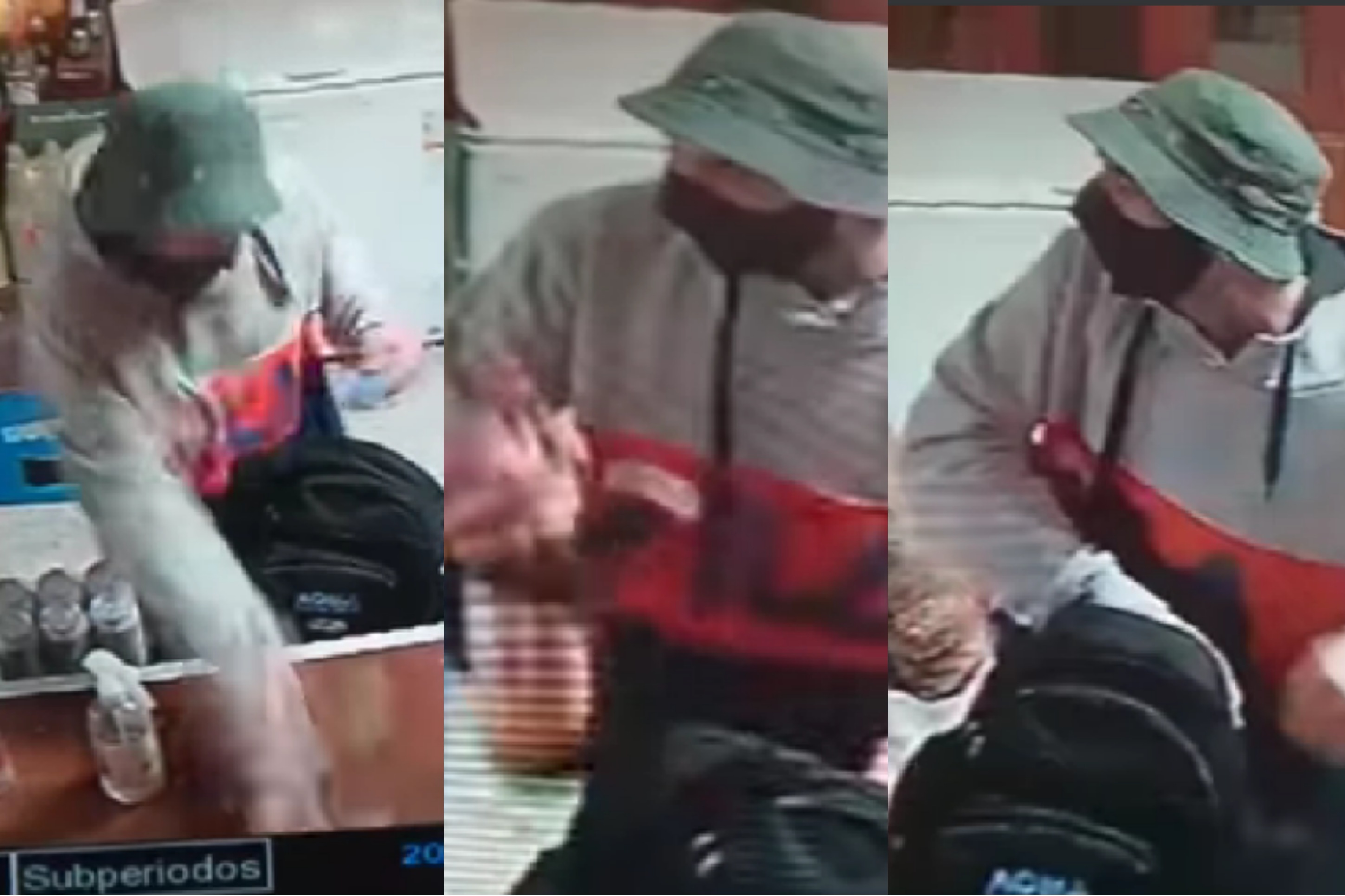 Terrible: pagó una cerveza brahma, pero antes se robó un whisky Jack Daniels