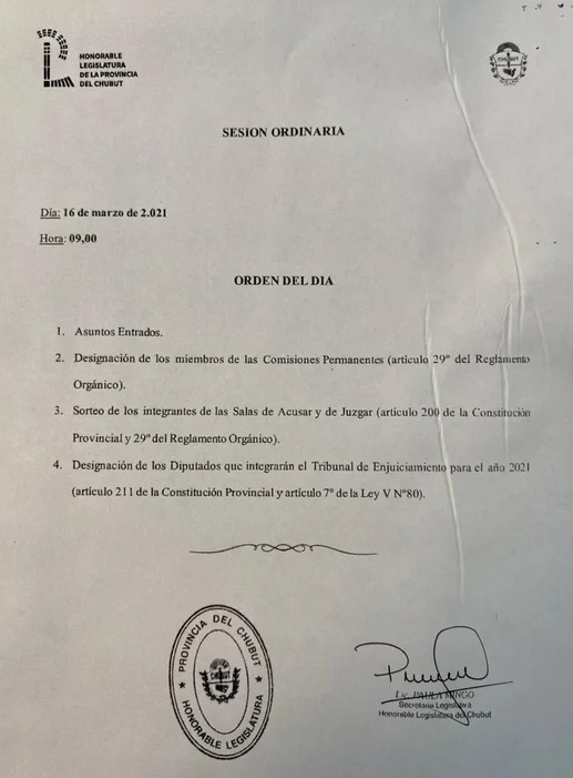 El proyecto de zonificación minera no se tratará este martes en la Legislatura de Chubut