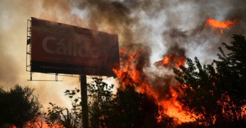 Argentina en llamas: cinco provincias presentan focos de incendio activos