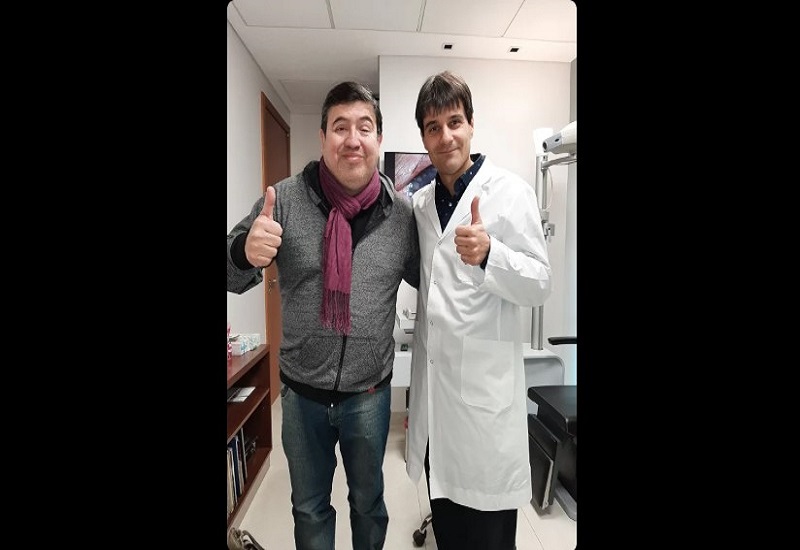 Recuperó la visión después de recibir un transplante de córneas en un reconocido instituto de Comodoro