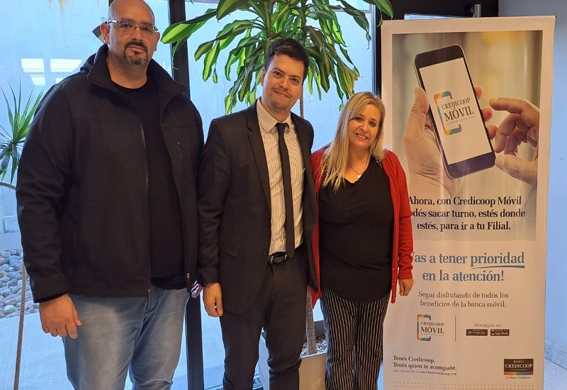 Reunión entre la Fundación Manos de Esperanza Caleta Olivia y el Banco Credicoop