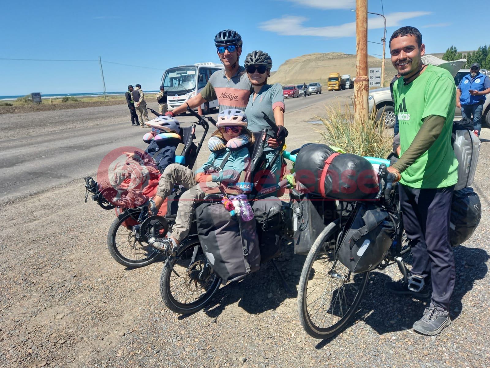 De Suiza a Ushuaia: una familia recorre la Patagonia en bicicleta