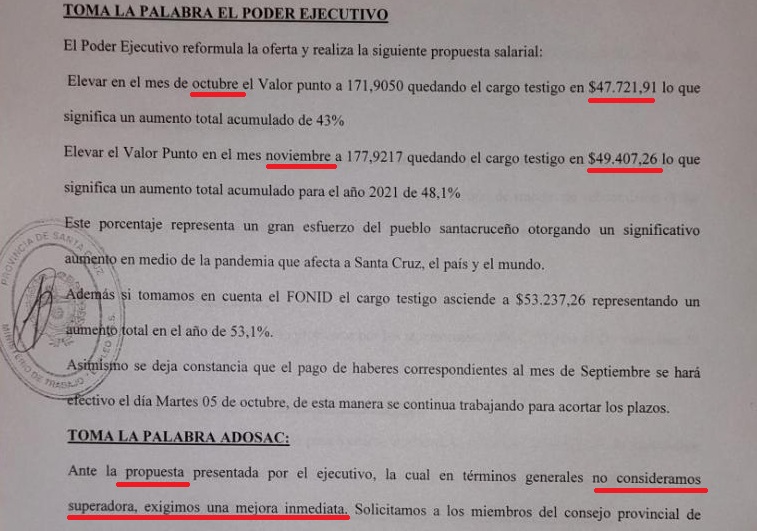 Paritaria docente: el gobierno ofreció cerca del 8% y se pasó a cuarto intermedio hasta el miércoles