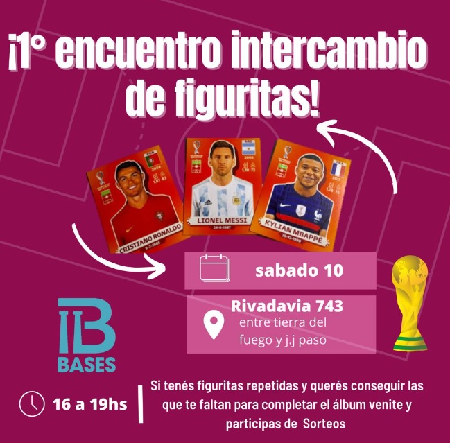 Organizan el primer encuentro de intercambio de figuritas del mundial