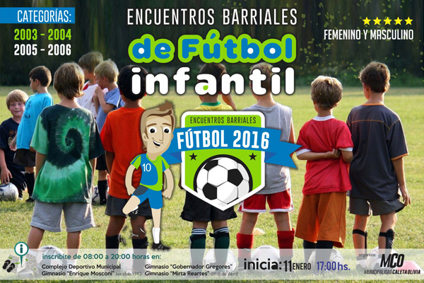 A través de la Coordinación de Deportes, se ha llevado adelante la organización del Encuentro Barrial de Fútbol Infantil.