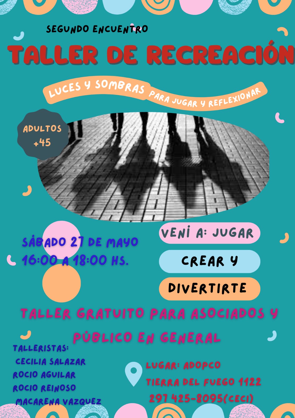 Segundo encuentro de recreación para adultos 
