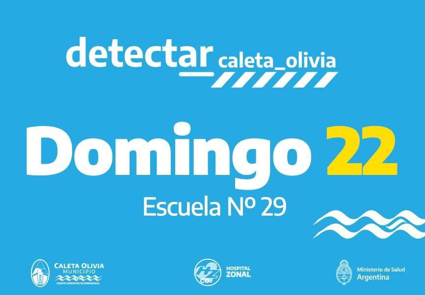 Plan detectar funcionará este domingo 22 a partir de las 9 horas en la Escuela 29