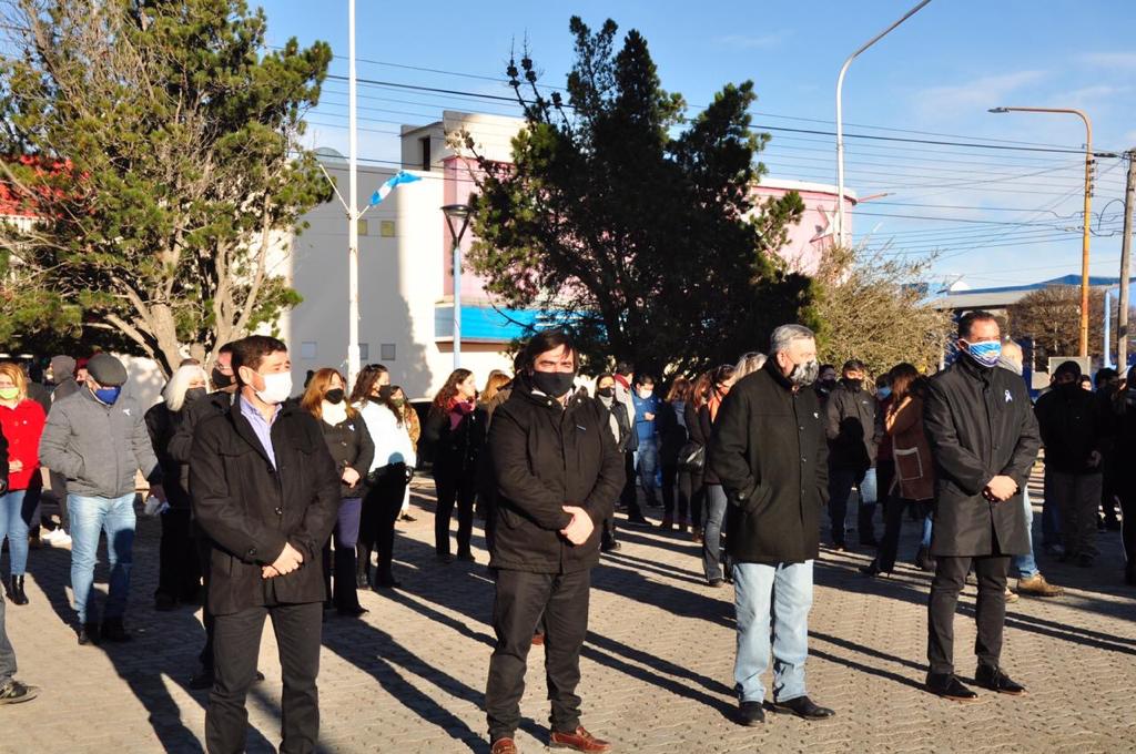 Pico Truncado celebró su 99° aniversario en una humilde ceremonia