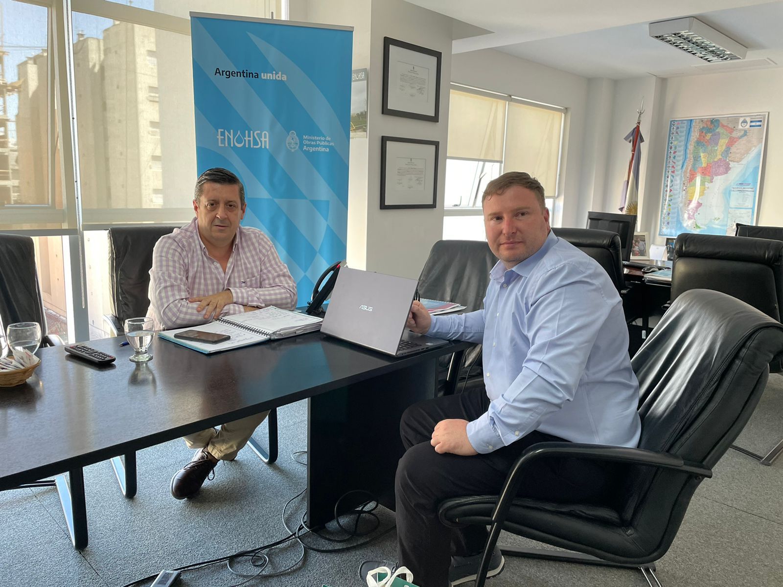 Julio Bellomo mantuvo reuniones en Cultura, Ambiente, Desarrollo Social y el ENOHSA