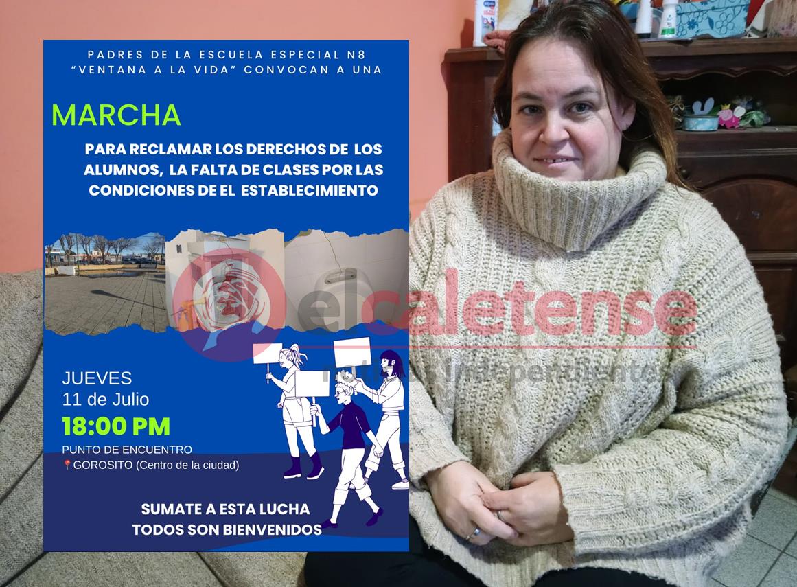 Convocan a una marcha en reclamo de mejoras edilicias para la Escuela Especial N° 8 