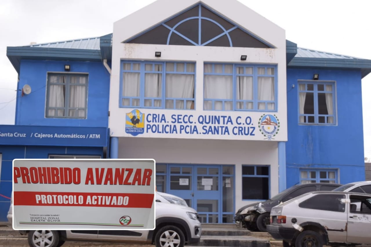 URGENTE: Confirmaron el primer caso positivo en la Comisaría Quinta de Caleta Olivia, hay 8 aislados