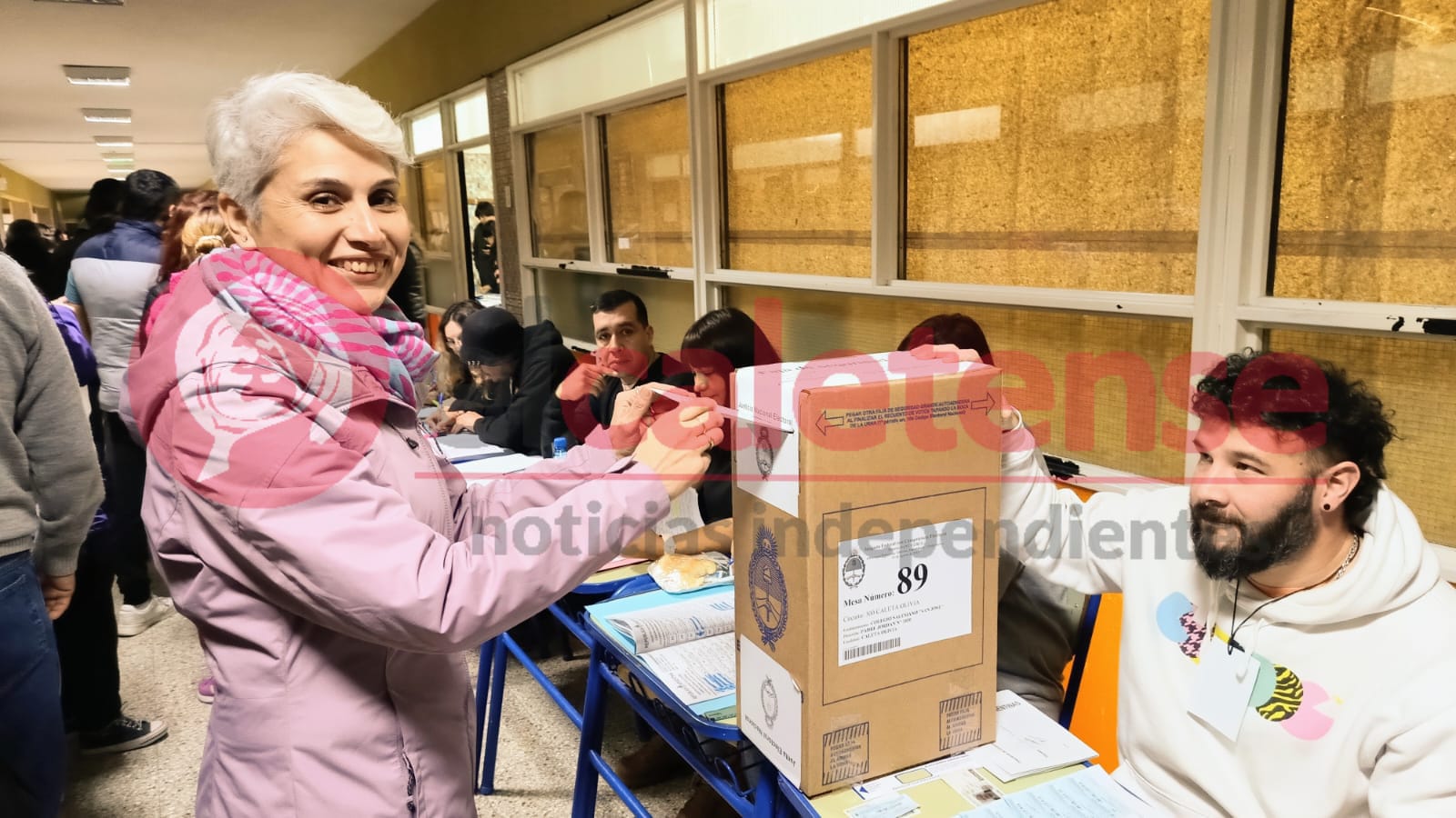Votó Claudia Rearte y señaló que se esperan cortes de boleta