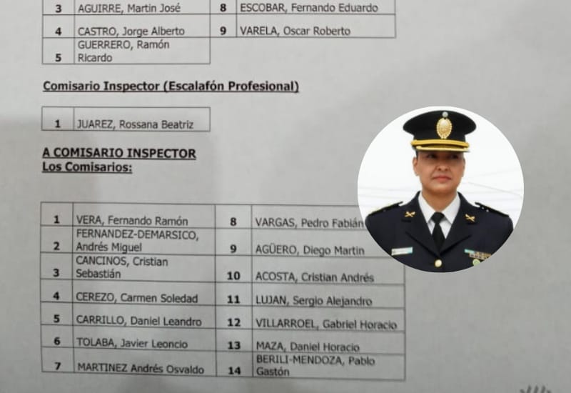 Carmen Cerezo, es caletense: una mujer llega por primera vez a Comisario Inspector de la Policía