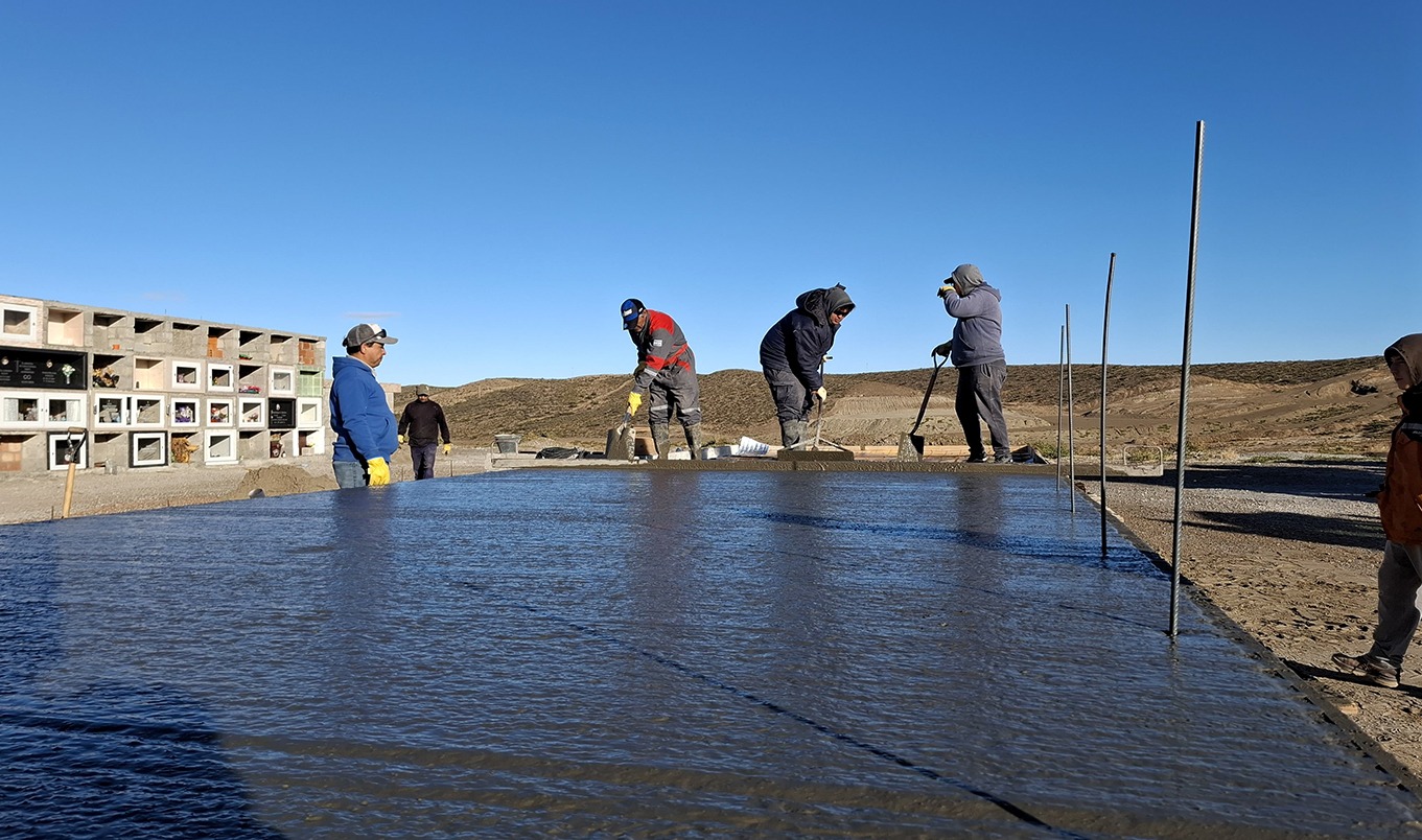 Se concretó la construcción de 17 nichos en el cementerio local