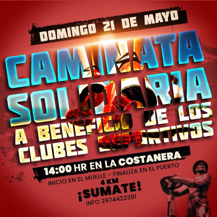 Primer caminata solidaria a beneficio de los Clubes Deportivos
