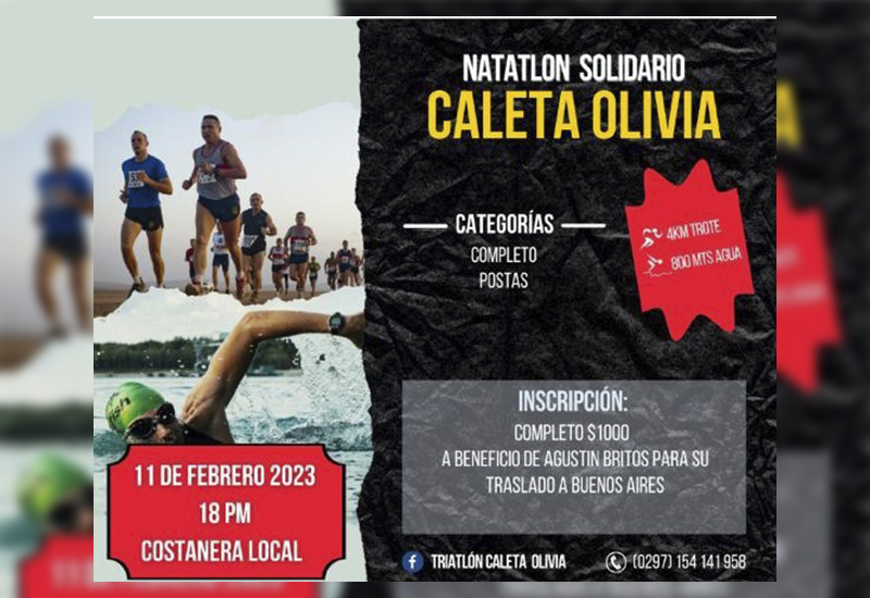 Natatlon Solidario para ayudar a Agustín Brito