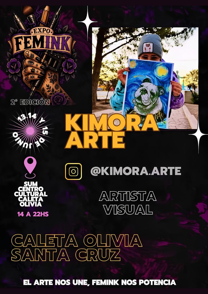 Kimora Arte: la artista caletense que transforma el amor por los animales en conciencia social
