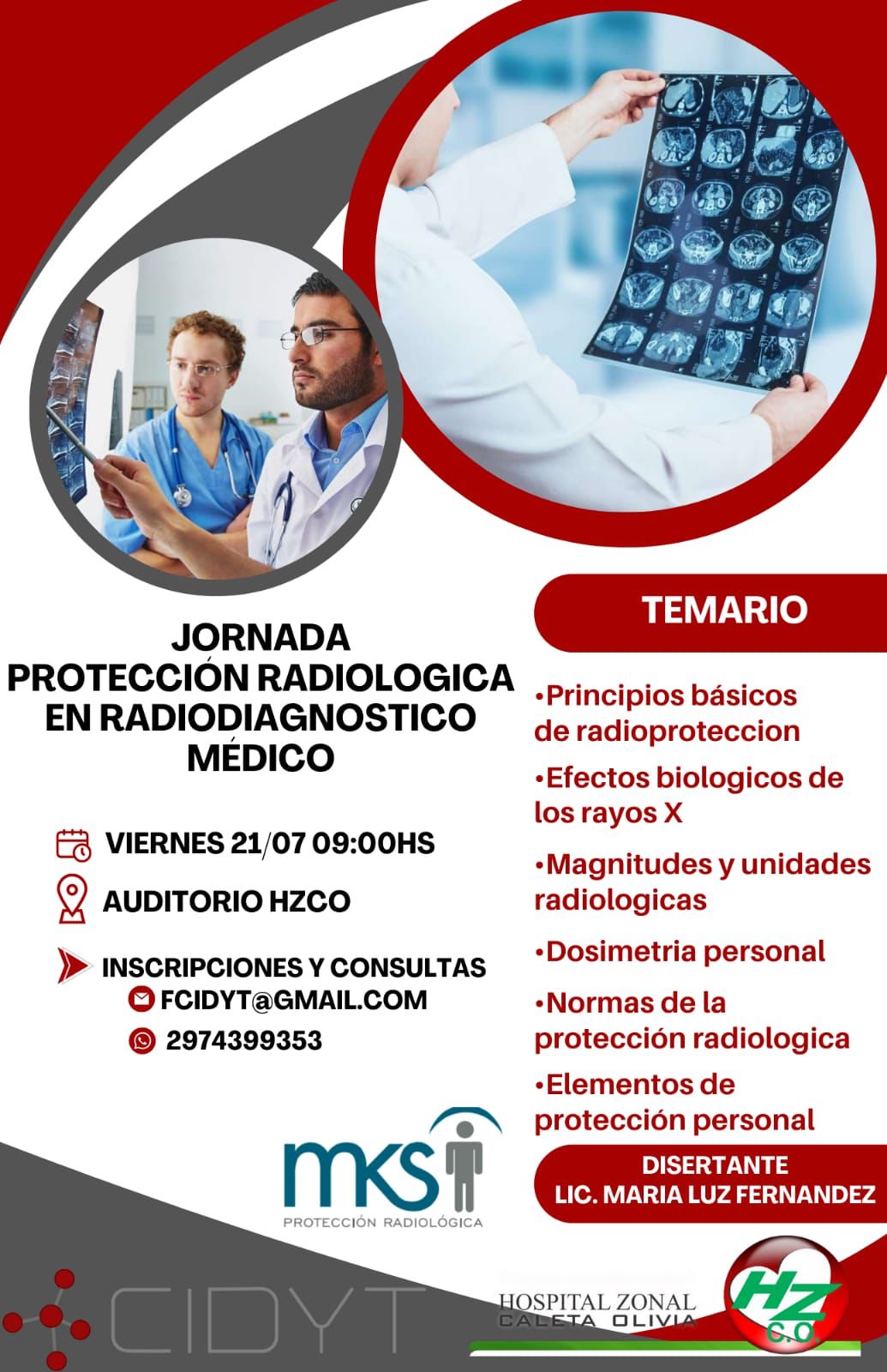 Jornada de capacitación sobre radiología brindada por CIDYT