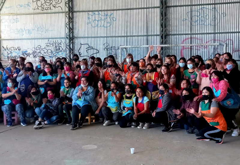 Finalización del taller Fortalecimiento Vincular, en el galpón del CIC Centenario