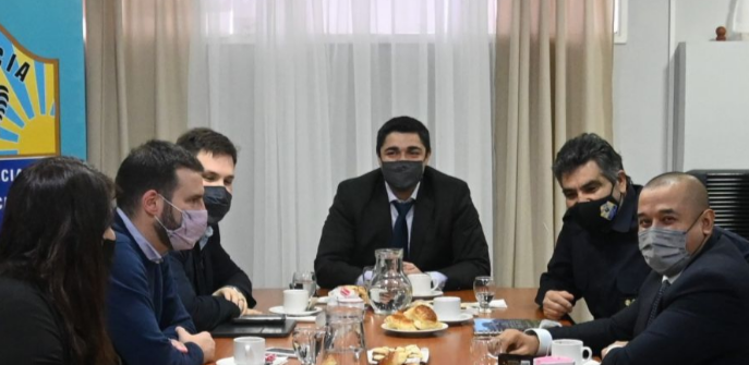 Funcionarios provinciales y nacionales acordaron una agenda conjunta para las fuerzas de seguridad