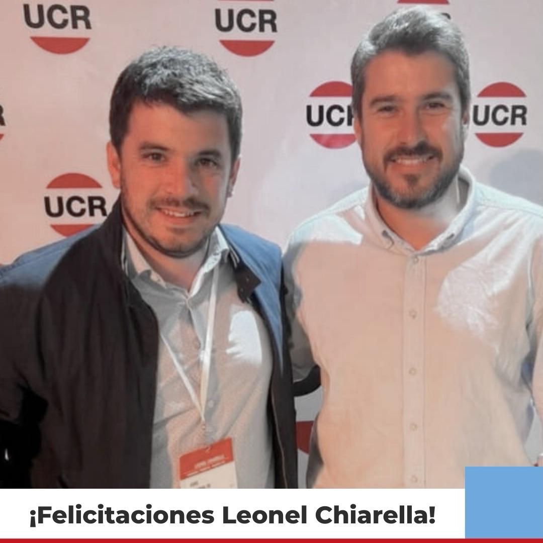 Leo Roquel felicitó a Leonel Chiarella y destacó una nueva etapa de renovación en la UCR