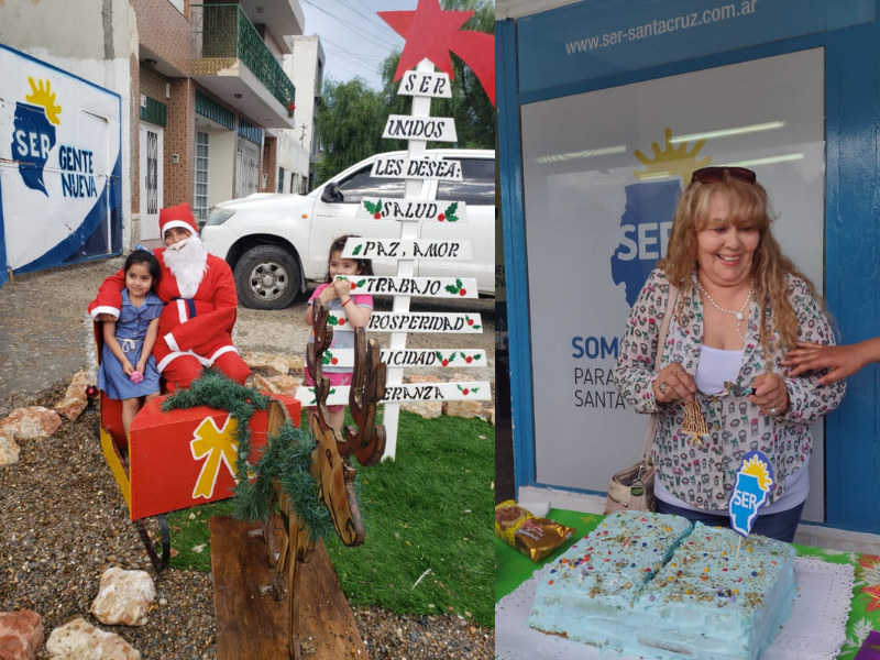 Ser solidarios realizo una colecta de alimentos y  entrego a familias para está navidad