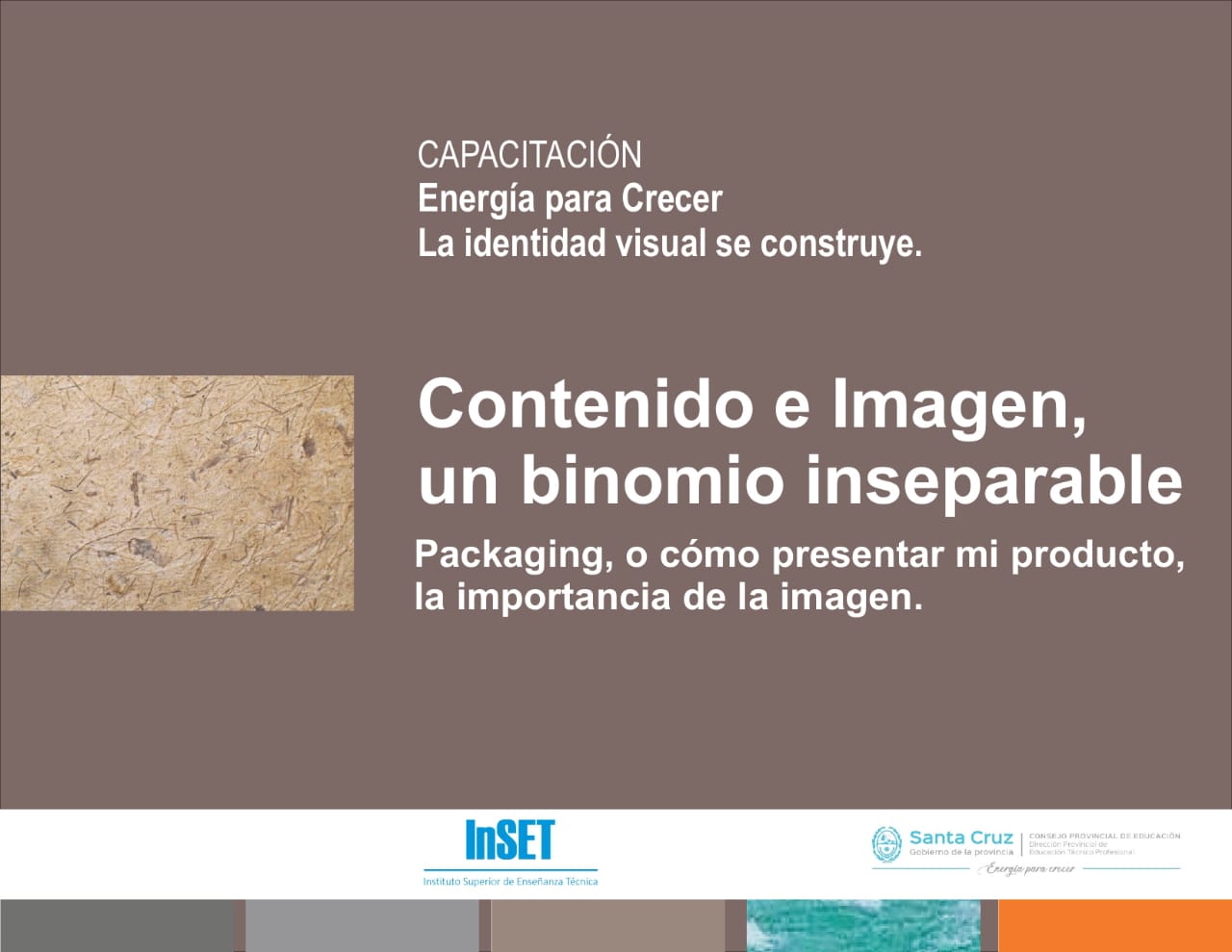 In.S.E.T. : lanza capacitaciones de Packaging y Arquigrafía