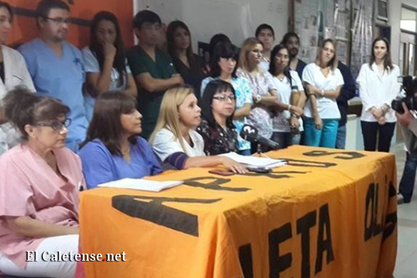 PROFESIONALES DE LA SALUD INICIAN PARO TOTAL DE ACTIVIDADES POR FALTA DE PAGO