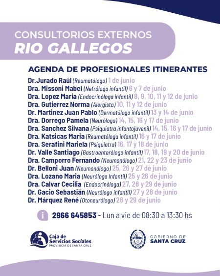 Junio con agenda reforzada en los Consultorios Externos de la CSS