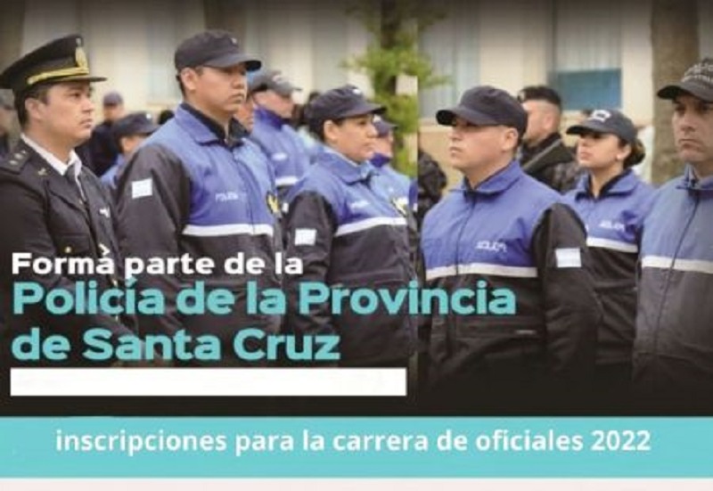 Continúa abierta la inscripción para la carrera de oficiales de Policía 2022